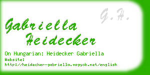 gabriella heidecker business card